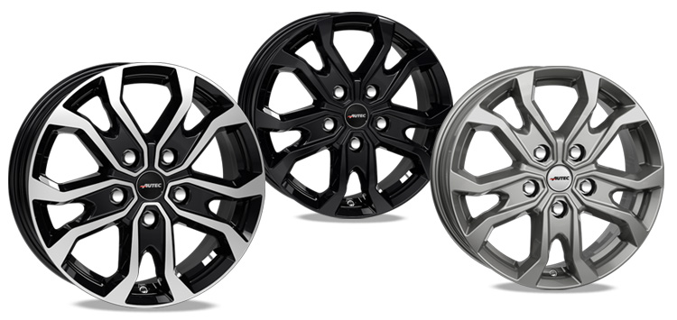 Kiso in Schwarz poliert, Schwarz und Titansilber