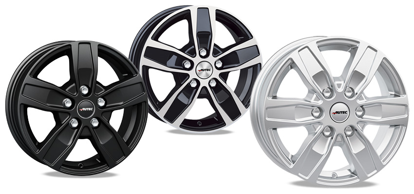 Quantro in Schwarz matt, Schwarz poliert und Brillantsilber